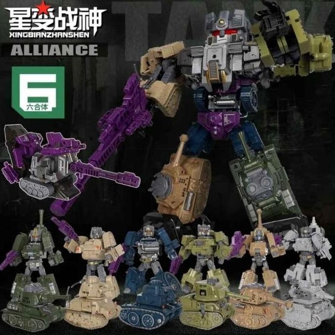 New  XingBianZhanShen Tank Alliance 8387 Transformers Bruticus Combiner Set