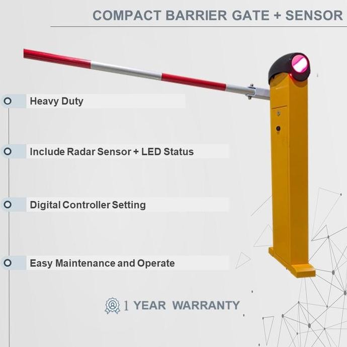 Compact Barrier gate, Mesin Palang Parkir / Portal Gate Otomatis ta