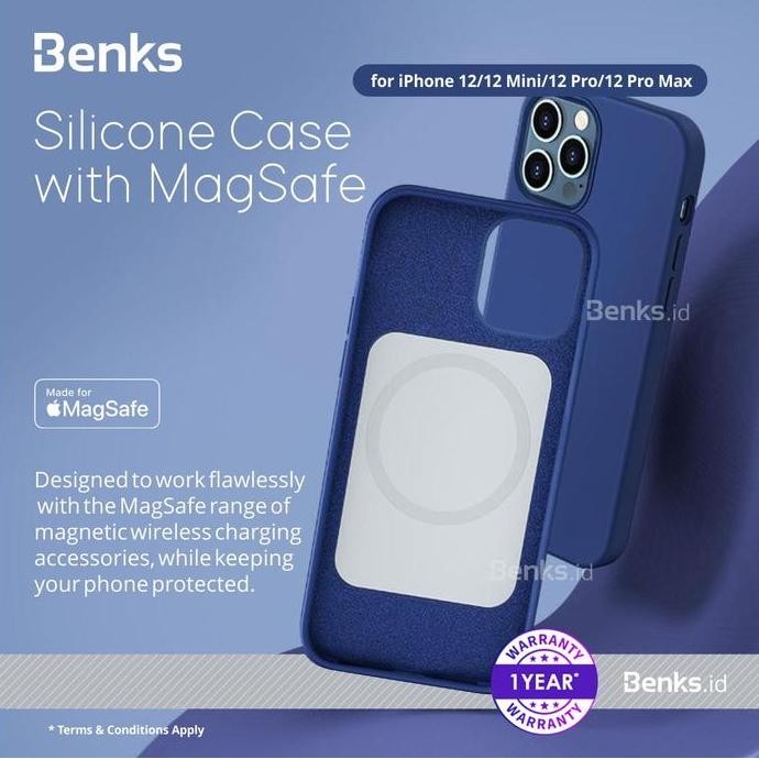 Benks Mfi Certified Silicone Case Magsafe For Iphone 12 Series Protection
