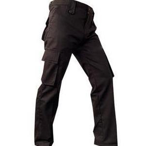 Celana PDL Coklat Satpam Polisi Pria Panjang - Bahan Ripstok/Serat Kotak/Katun Tebal - Hitam PL