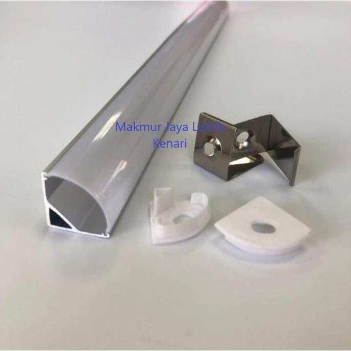 New Casing Aluminium Hard Strip LED model V-Reflektor 1 meter / 1 m