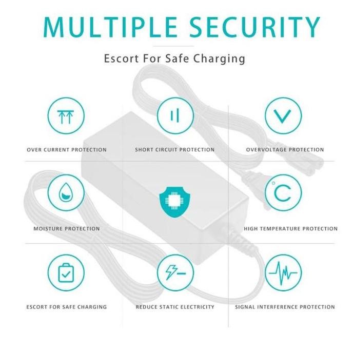 Scooter Charger Baterai 42V 2A Untuk E-Scooter Skateboard Xiaomi M365