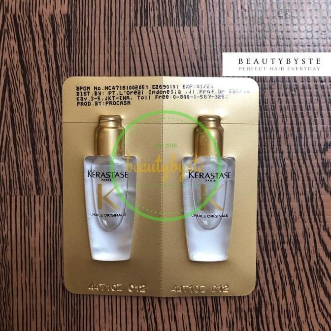KERASTASE ELIXIR ULTIME OIL SERUM GOLD / COLOR TRAVEL SACHET 8ML