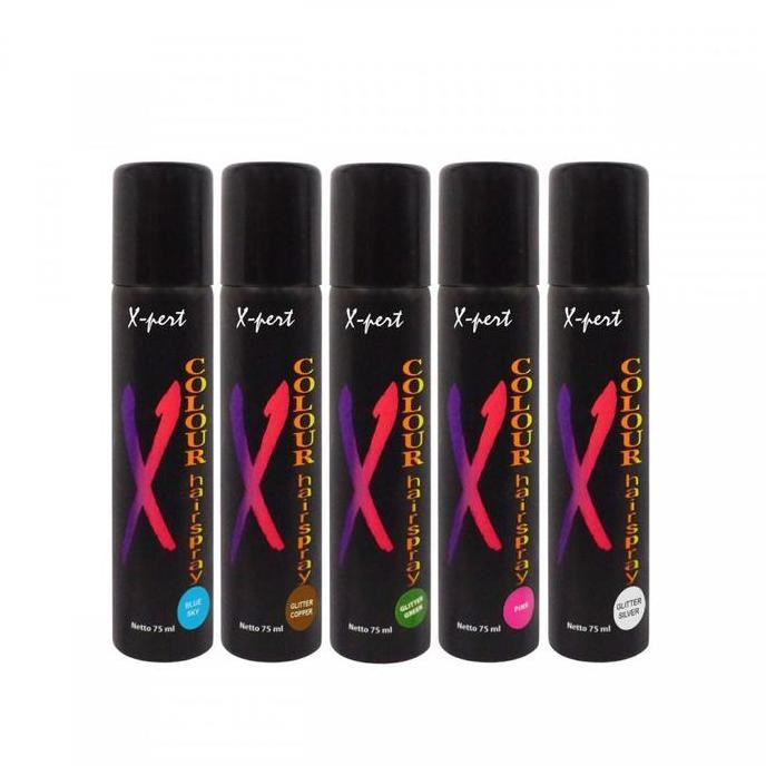 X-PERT HAIRSPRAY COLOUR PEWARNA RAMBUT HAIR SPRAY 75ml