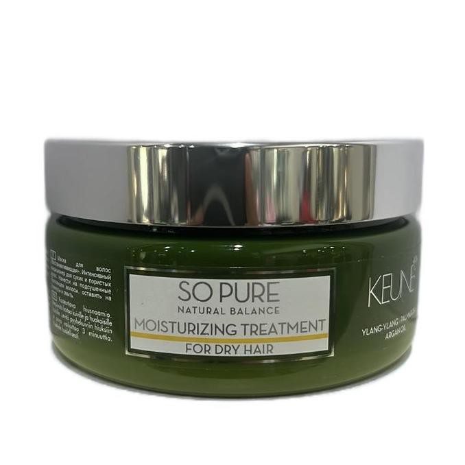 KEUNE - SO PURE - MOISTURIZING TREATMENT 200ml Nutrisi Rambut Bebas Silikon Organik