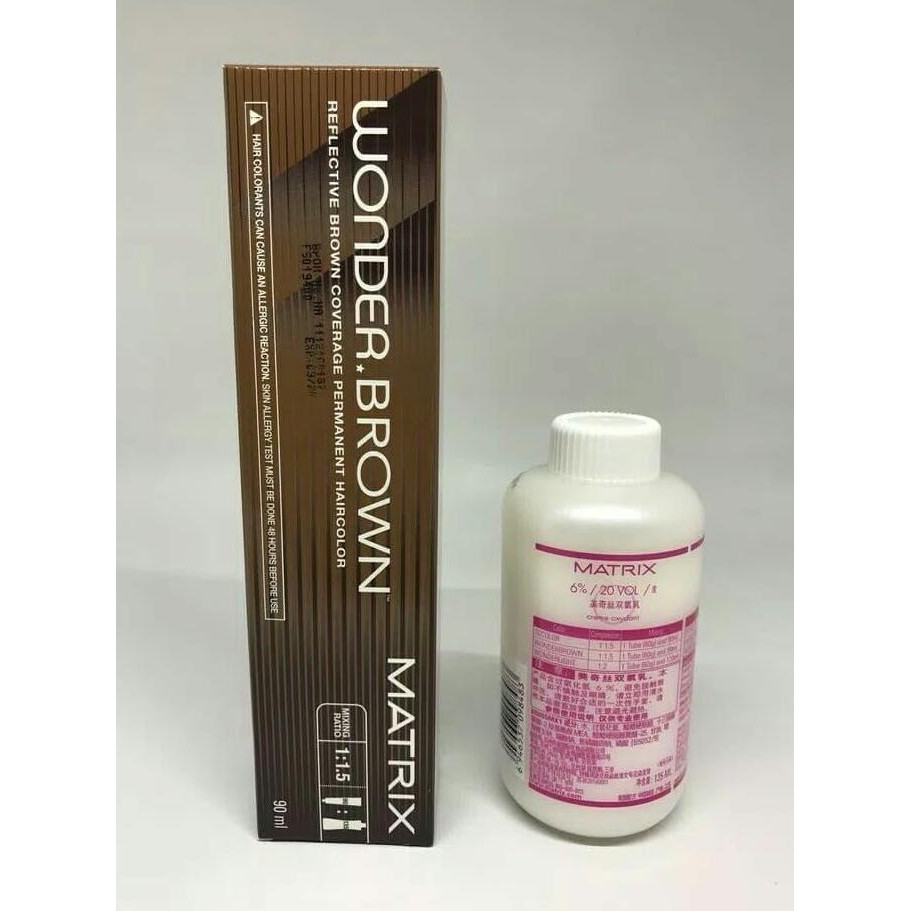 CAT rambut matrix wonder brown+ oxidant