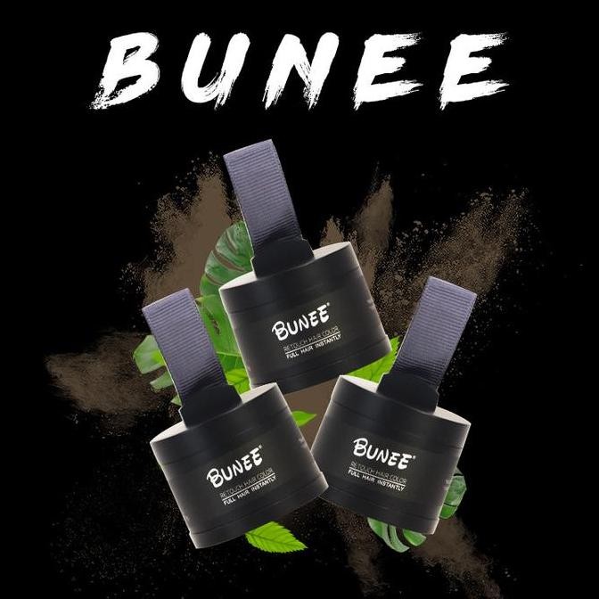 Bunee Hair Shadow Penghitam dan Penutup Uban & Pewarna Rambut Uban/Rambut Putih 100% Original Menghi