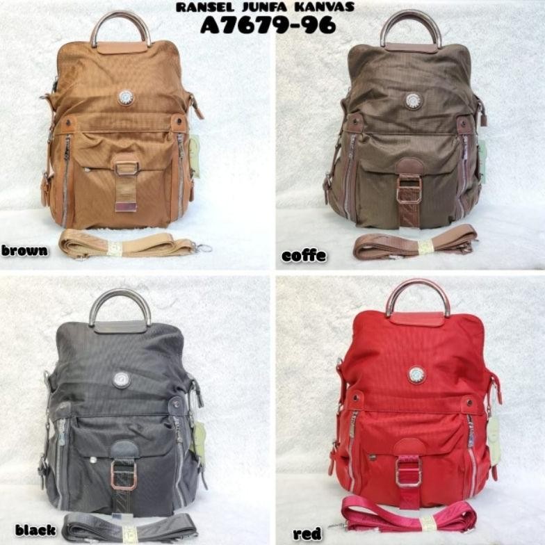 Special TAS RANSEL JUNFA 9679-96 BAHAN KANVAS MULTIFUNGSI - TAS LAPTOP WANITA Buruan Sebelum Kehabis