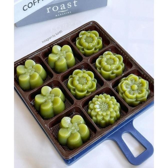 Mika Tray + Tutup Sekat 9 / Mika Kemasan Puding Mini / Box Pudding Sekat