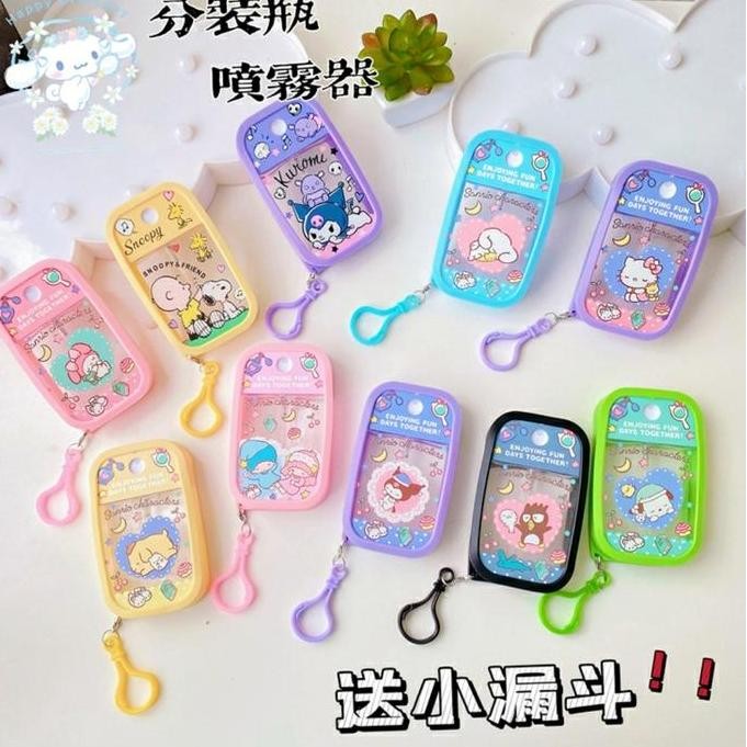 Gantungan Tas Tempat Hand Sanitizer Spray Sanrio (Botol+Gantungan)