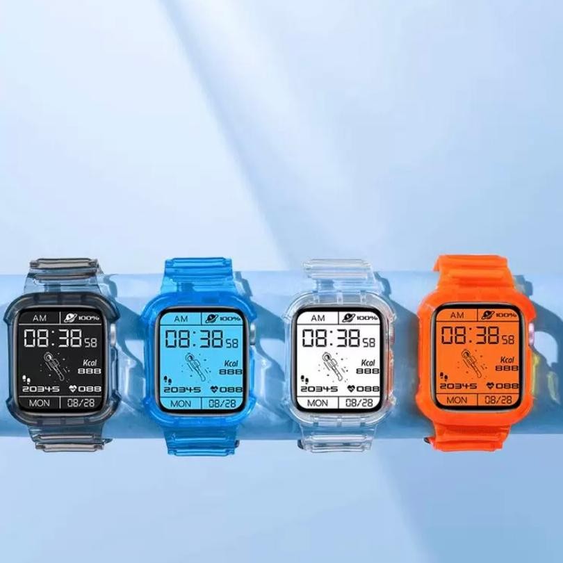 Terlaris Eraxus Transparant strap iWatch Series 1 2 3 4 5 6 SE 7 8 Ultra T900 T500 T55 HW22 PRO Seri