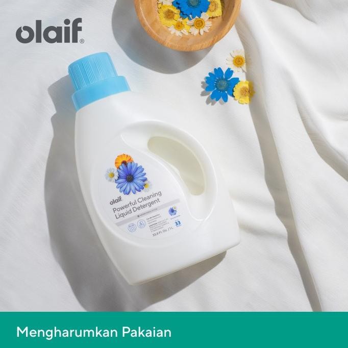 Terjangkau - Olaif Powerful Cleaning Liquid Detergent (1L) - Deterjen / Detergen Laundry