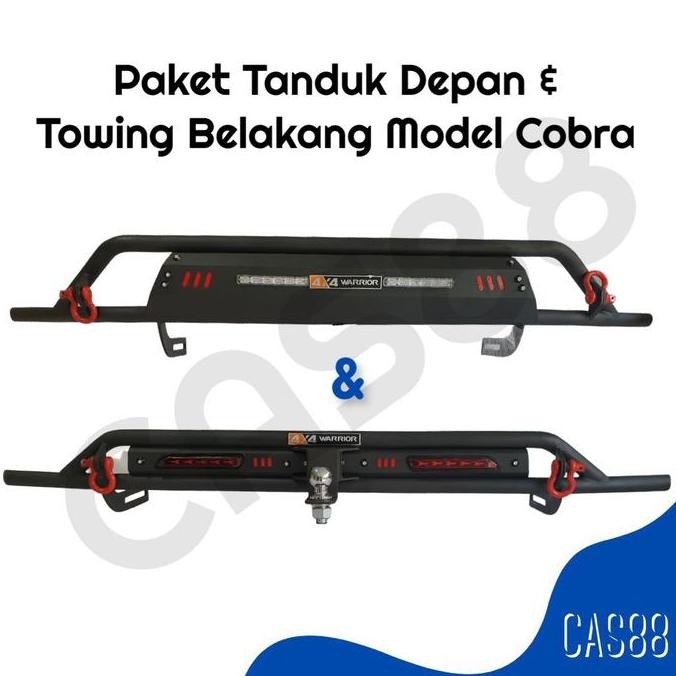Paket Tanduk Depan dan Towing Belakang Model Cobra RUSH 18 / TERIOS 18
