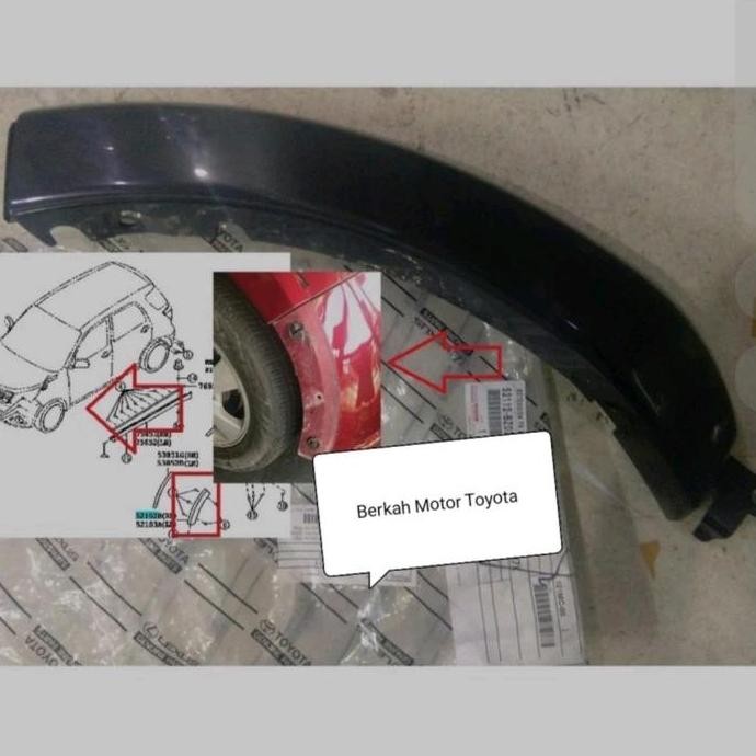 Over Fender Spoiler Depan Rush Terios 2012 2013 2014 Orinal