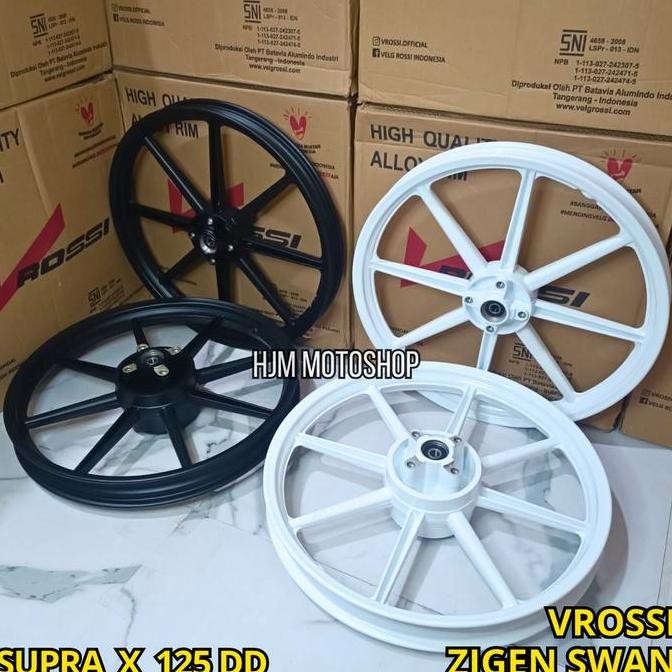 VELG RACING SUPRA X 125 DOUBLE DISC - SUPRA X 125 DD PALANG 8 VROSSI ZIGEN SWAN