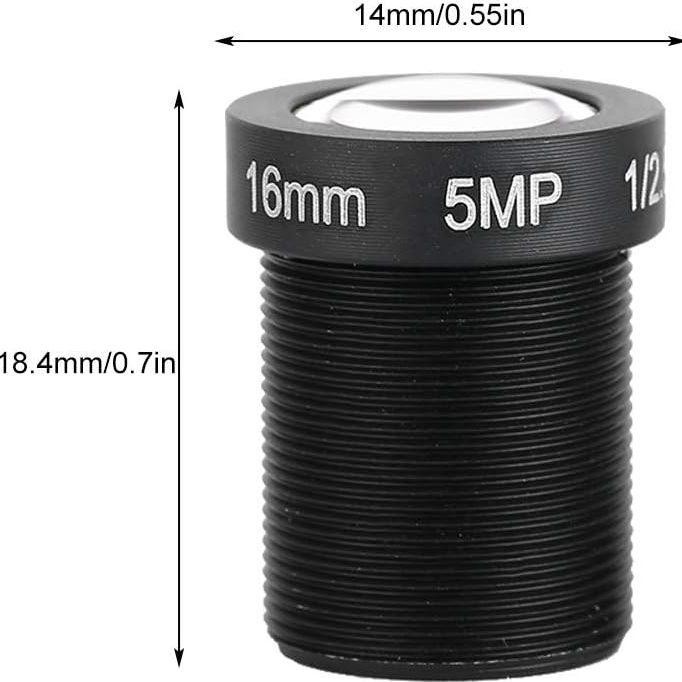 Bisa Cod Lensa 12Mm/16Mm 5Mp Hd Filter Ir Infrared/Night Vision Lensa Cctv Video Conference/Teleskop