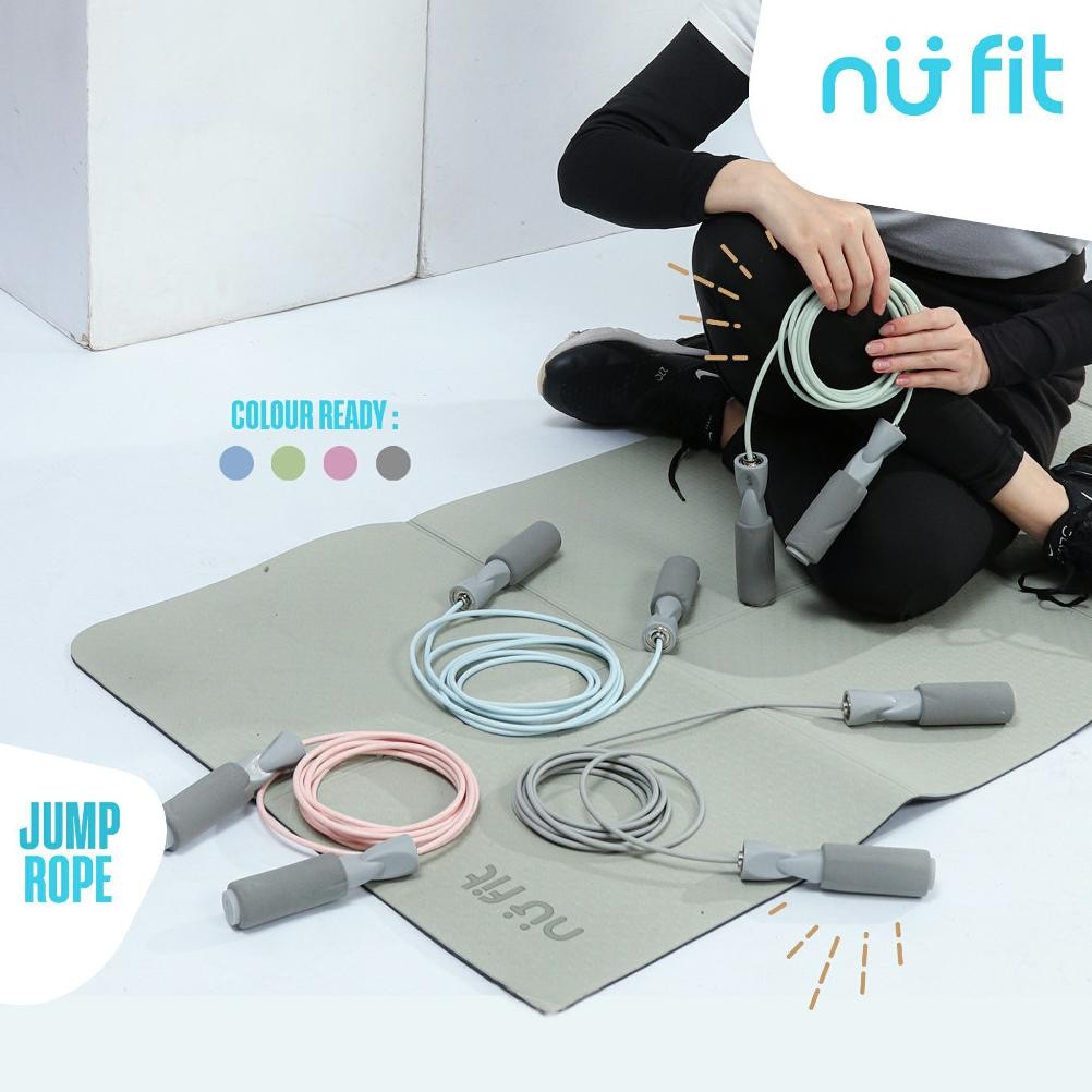 Recomend NU - FIT  - Tali Skipping - Skipping Premium - Skipping jump - Lompat Tali  - Foam Jump Rop