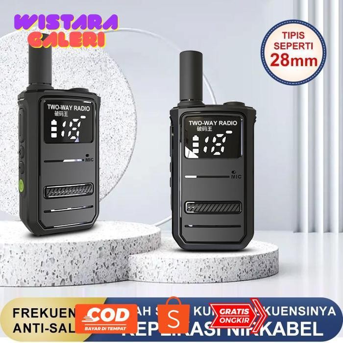we-53 gs-56 New Arival MORQTOLA M8 Walkie Talkie HT Jarak Jauh 1km 3000 mAh Handy Talkie 1 Unit HT K
