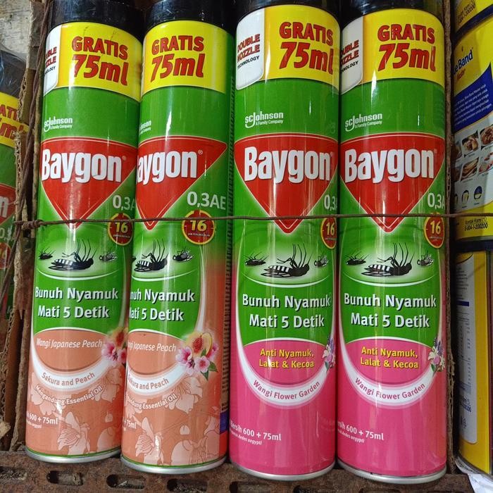 baygon 600ml 75ml