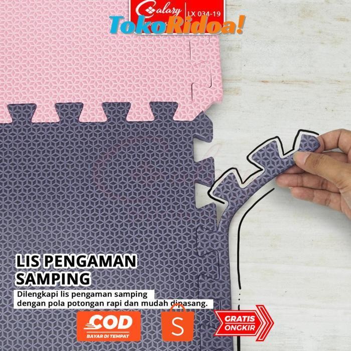 h-4 et-98 fsd-34 ???????????? Matras Puzzle Eva 30x30cm 10mm Alas Puzzle EVA Mat Empuk Bermain Tidur