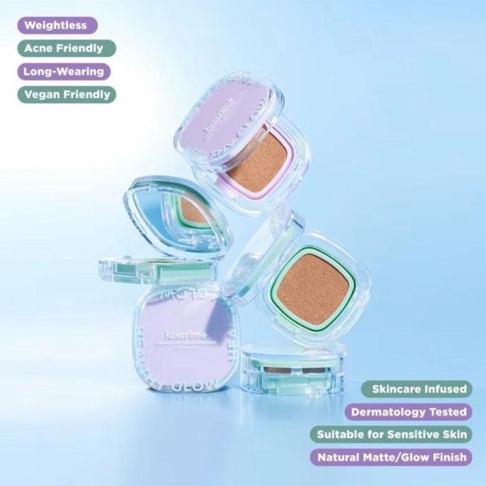 DUBEEDU luxcrime [HEALTHY GLOW] luxcrime perfecting cover cushion - SPF 35 PA +++ Concealer Foundati