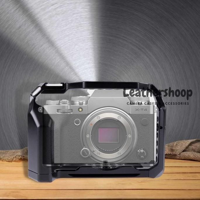 Cage Rig Fujifilm Xt4 Fuji Xt-4 L Plate Kamera Wadah Kamera Sangkar Aluminium Plat Qr Arca Swiss