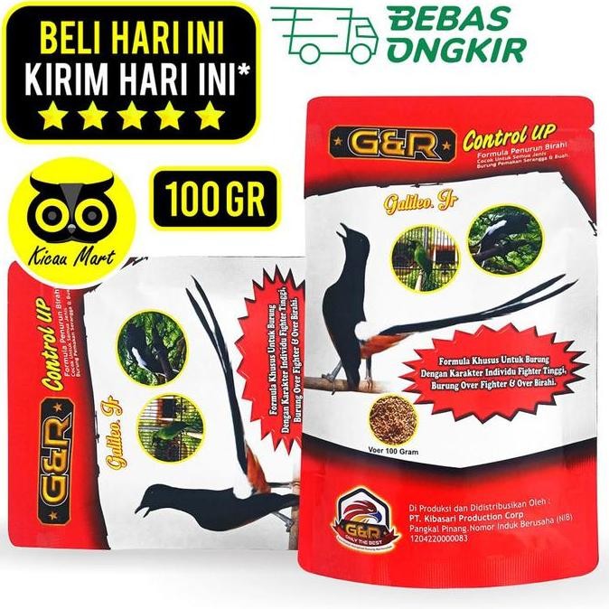 ,,,,,,,] Pakan burung murai kacer cucak voer g&r control up multivitamin burung