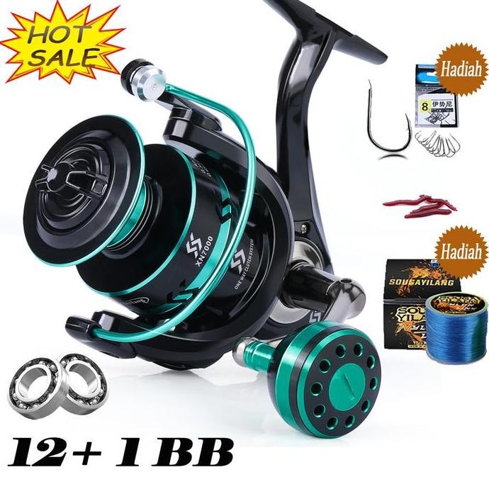 Sougayilang reel pancing 2000/3000/4000 5.1:1Rasio kecepatan rotasi reel power handle reel power han