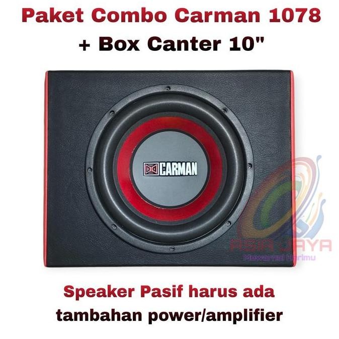 Subwoofer Pasif 10 Inch Cm 1078 Carman 1078 Plus Box 10Inch Untuk Mobil Canter