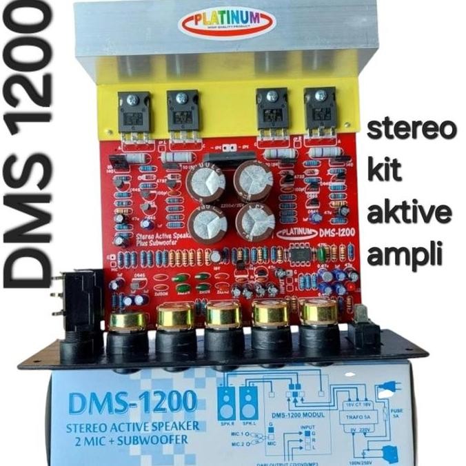 Pcb Kit Mesin Speaker Aktif Stereo Dms 1200 Platinum Dms1200 Tip 3055