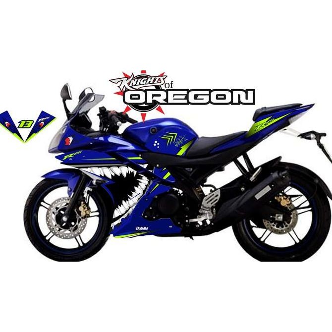 DECAL STRIPING R15 V3 VVA SHARK BLUE Motorcycle Original