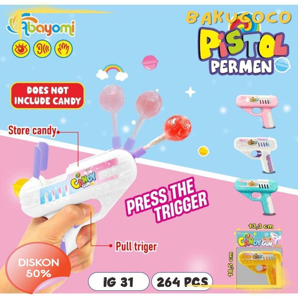 Diskon Kemerdekaan Mainan Anak Mainan Permen Ig 31 / Mainan Pistol Permen / Mainan Anak Anak