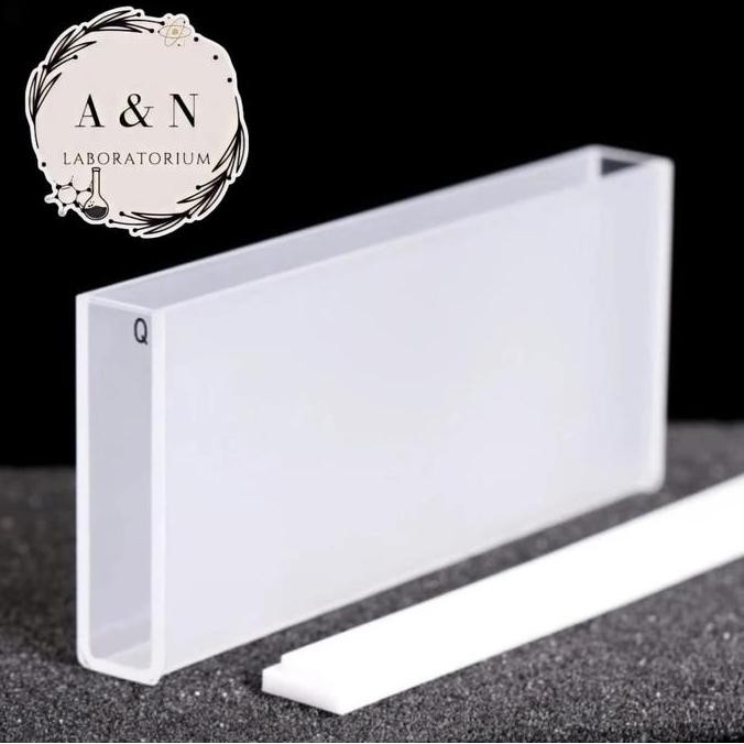 Quartz Cuvette With Lid(100Mm)/Quartz / Kuvet 10 cm kuarsa