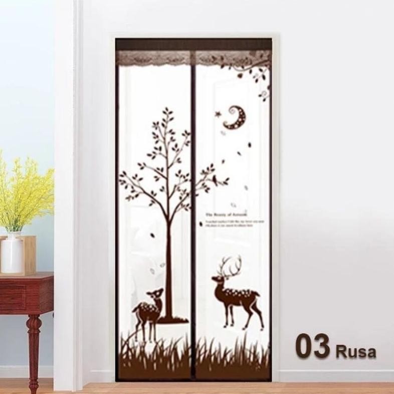 02 Tirai Ruangan AC Tirai Pintu Magnet Pelastik Khusus Ruangan Ber AC