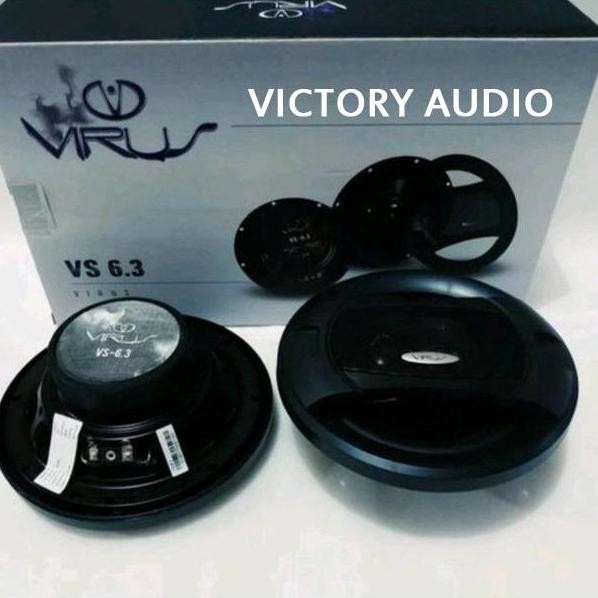 Speaker Coaxial Venom Virus Vs 6.3 6 Inch Built In Tweeter Pintu Mobil