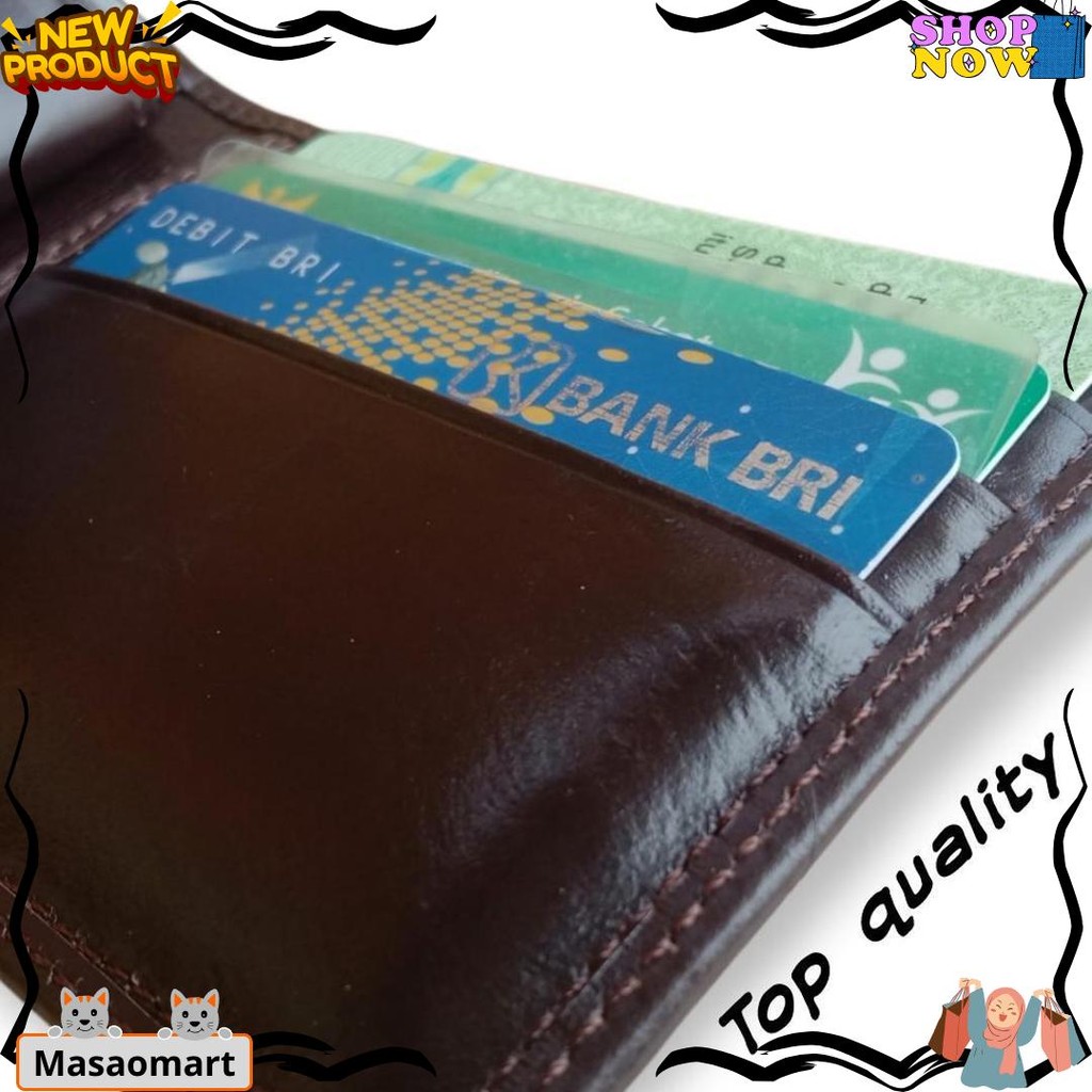 Ready Dompet Pria 100% Kulit Asli// Dompet Pria Kulit Asli // Dompet  Kulit Pria Distro // Dompet pr