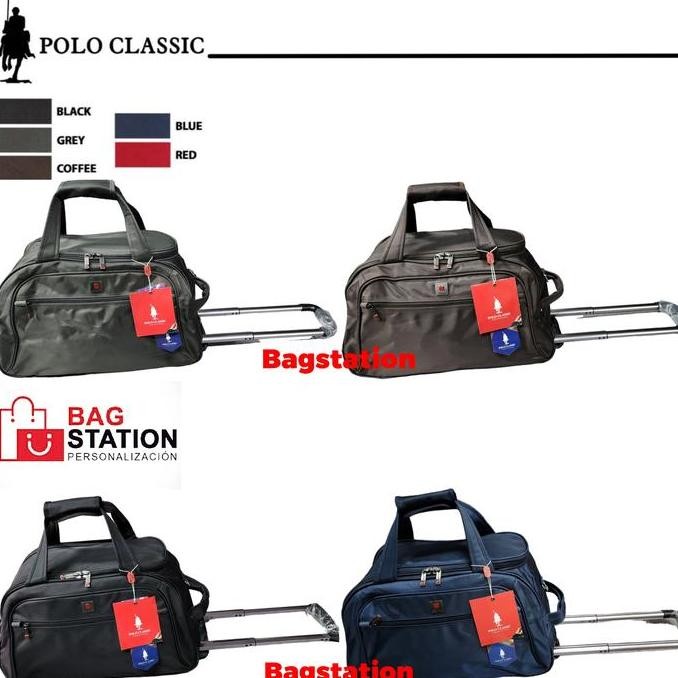 TAS DUFFLE TAS CABIN KOPER TRAVEL BAG TROLLEY TROLY POLO CLASSIC RODA ORIGINAL TAS PAKAIAN TAS PRIA