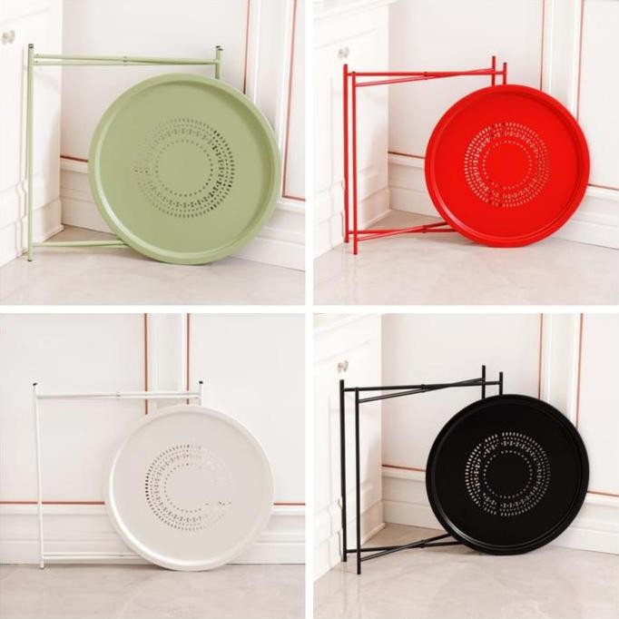 Soleil Meja Teras Dengan Tray /meja besi/meja lipat/meja santai