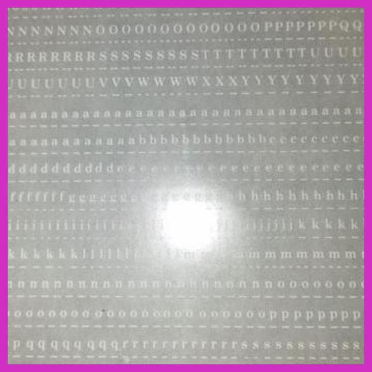 (SEKOLAH) RUGOS HURUF PUTIH PER LEMBAR ADA 5 UKURAN PILIH SALAH SATU PACKING AMAN