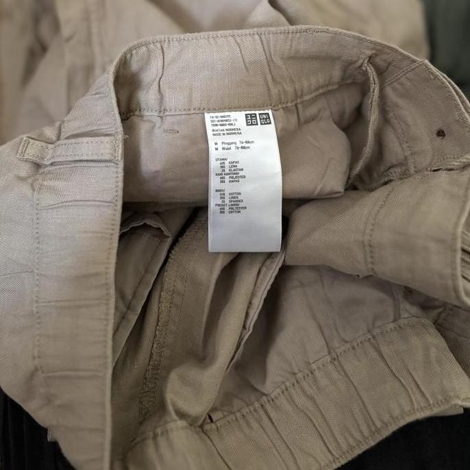 Celana Rileks Linen Blend UNIQLO Original