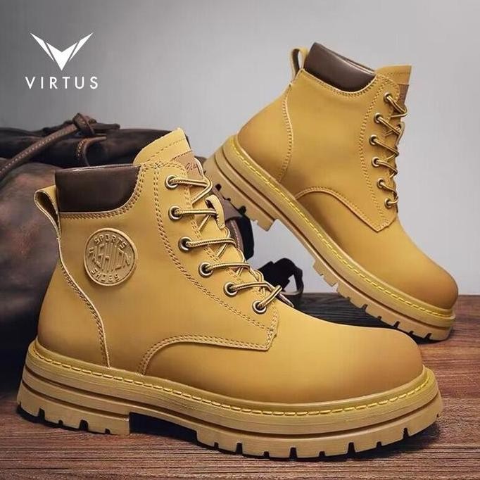 VIRTUS Wear 39 - 48 APOLLO Sepatu Ukuran Besar Jumbo Sneakers Boots Gunung Pria Kulit Casual Casual