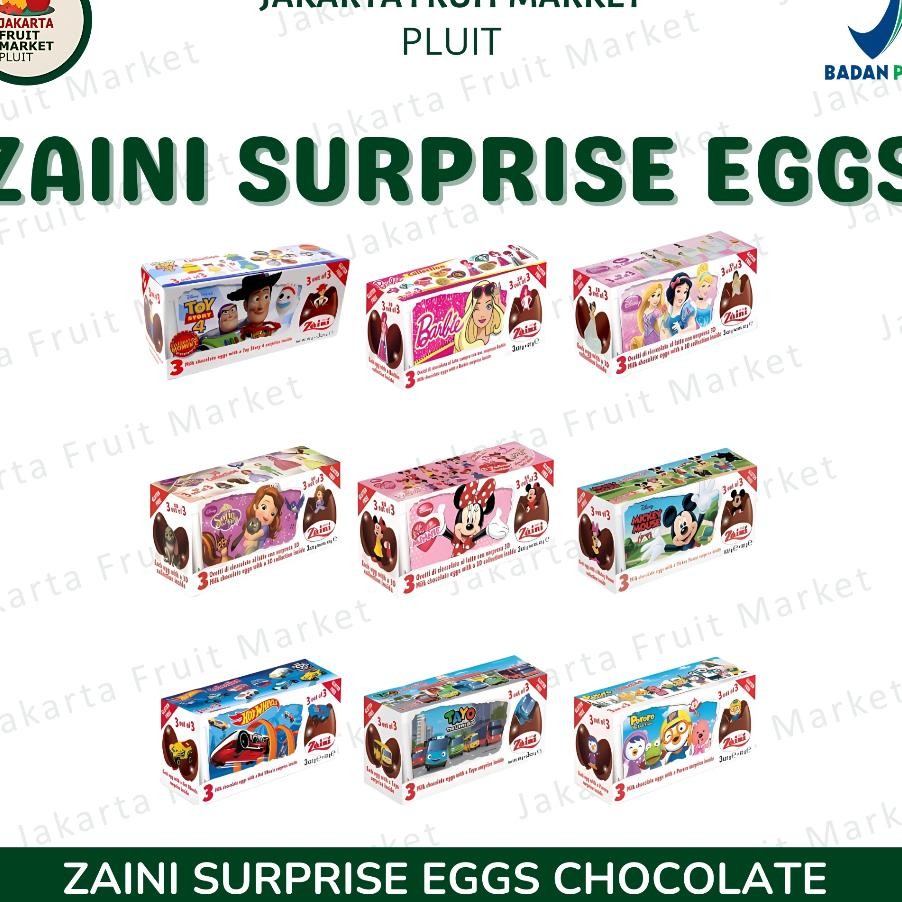 Cokelat Zaini Surise Eggs Chocolate Isi 3