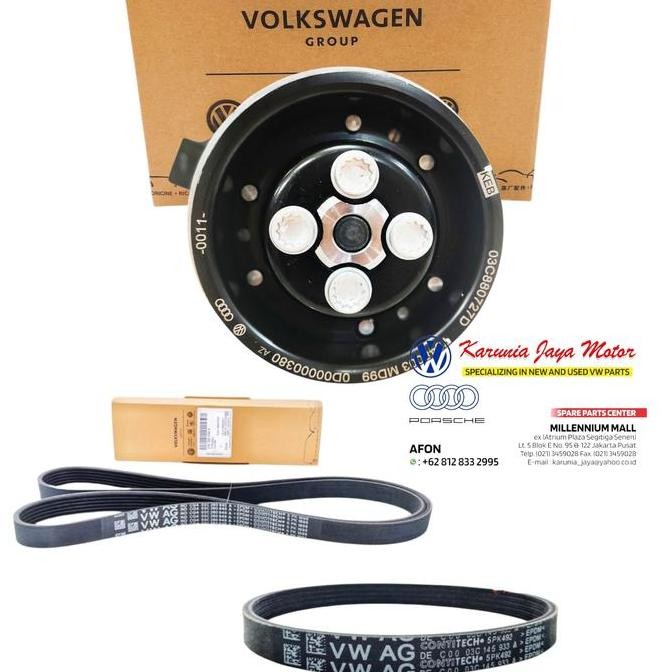 Terlaris Fanbelt Dan Waterpump Vw Golf Touran Tiguan 1.4 Tsi Di Sparepart Vw