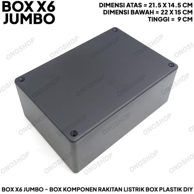 Box X6 Jumbo - Box Komponen Rakitan Listrik Box Plastik DIY