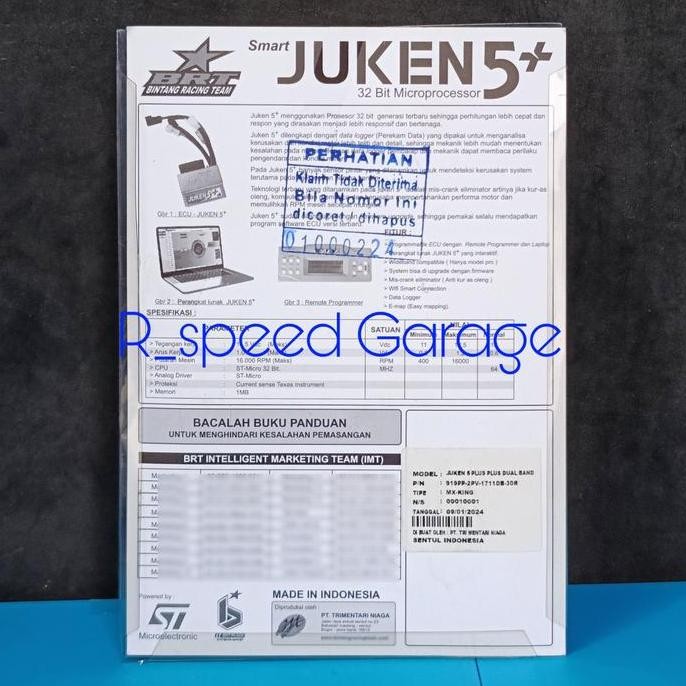 Ecu Brt Juken 5+ Plus Dualband Mx King 150 V1 Old Bohlam
