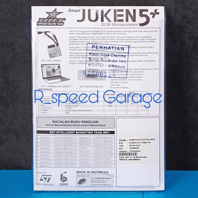 Ecu Brt Juken 5+ Plus Dualband Cb 150 R Old Lampu Bohlam