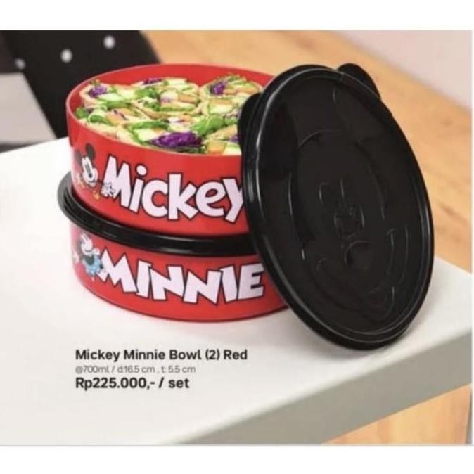 Botol Minum / Bowl Mickey Minnie Tupperware