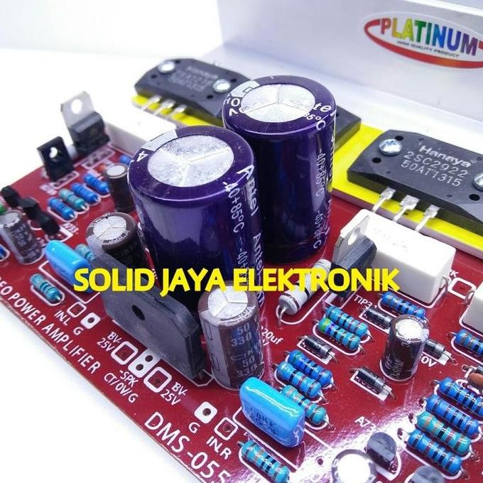 Kit Power Ocl Stereo 300W Platinum Dms 055 Dms-055 Dms055 300 Watt Tr Sanken Ii Plus Psu Amplifier P