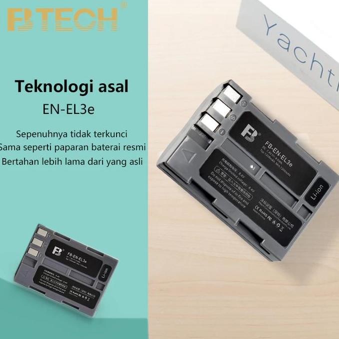 Btech Baterai Nikon En-El3E 1350Mah Battery Suitable For Nikon Series Camera D90 D80 D90S D700 D300 