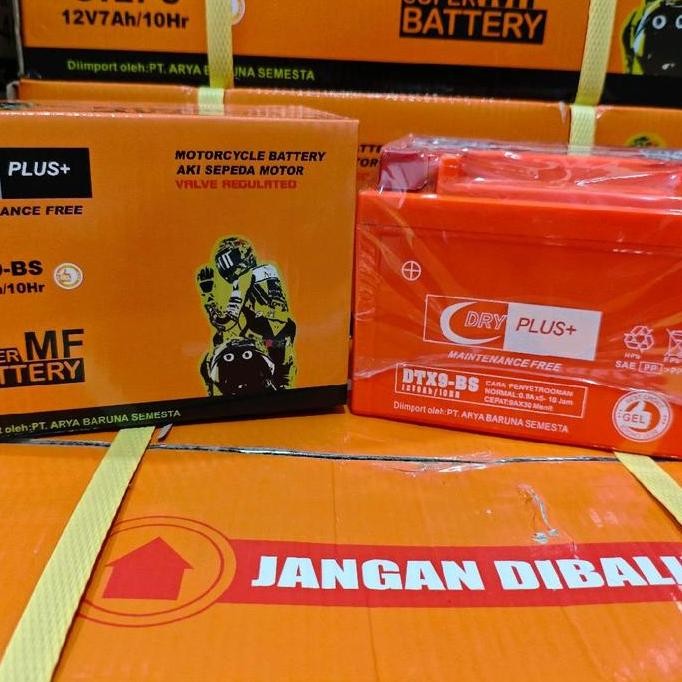 Aki Motor Kawasaki Ninja 250Fi, Ninja 250R Ytx9-Bs Dryplus Aki Kering